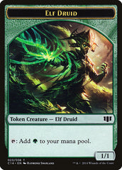 Elf Druid // Beast (020/036) Double-Sided Token [Commander 2014 Tokens] | Rock City Comics