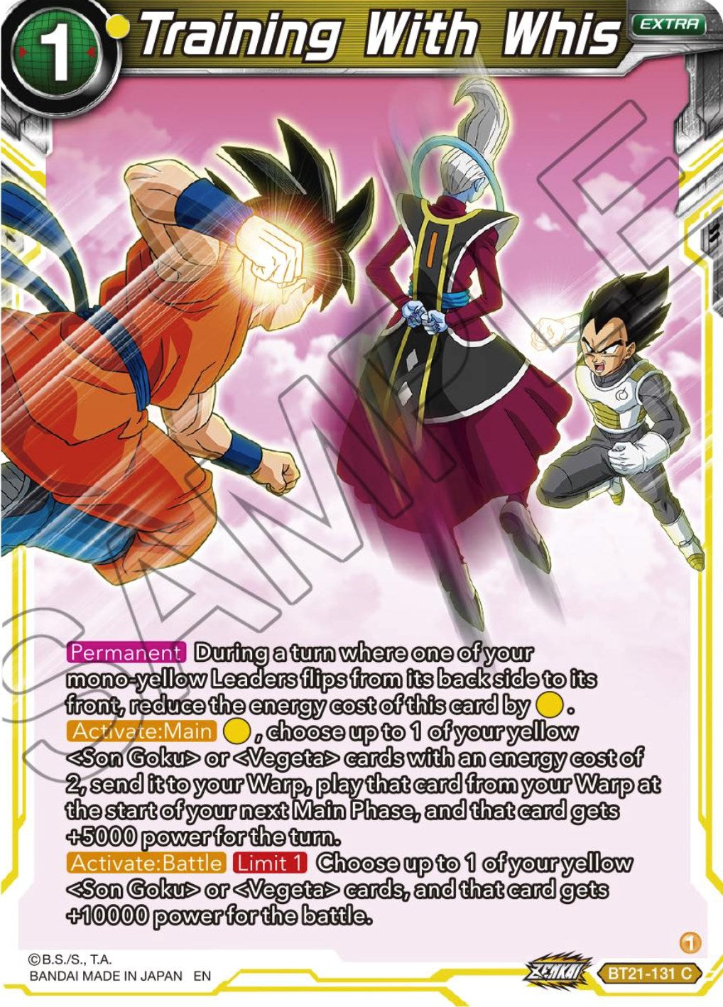 Training With Whis (BT21-131) [Wild Resurgence] | Rock City Comics