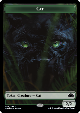 Insect // Cat (008) Double-Sided Token [Dominaria Remastered Tokens] | Rock City Comics