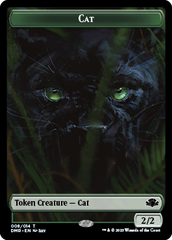 Goblin // Cat (008) Double-Sided Token [Dominaria Remastered Tokens] | Rock City Comics