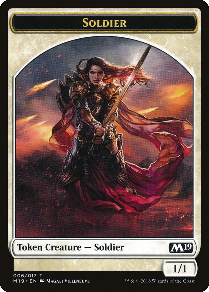 Soldier Token [Core Set 2019 Tokens] | Rock City Comics