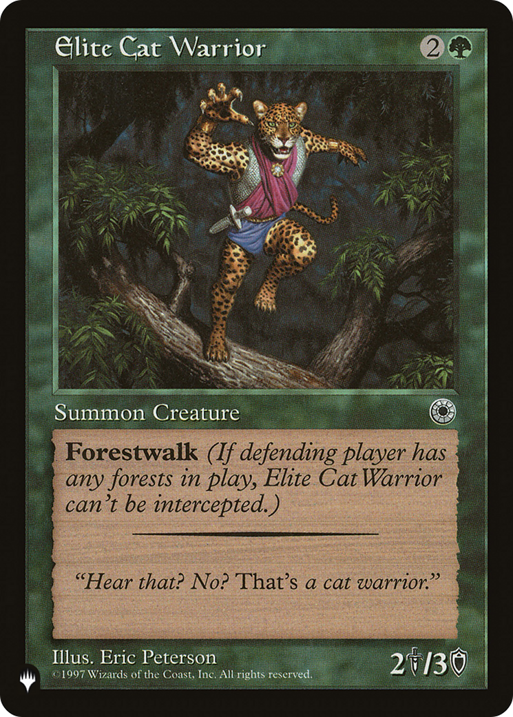 Elite Cat Warrior (Flavor Text) [The List Reprints] | Rock City Comics