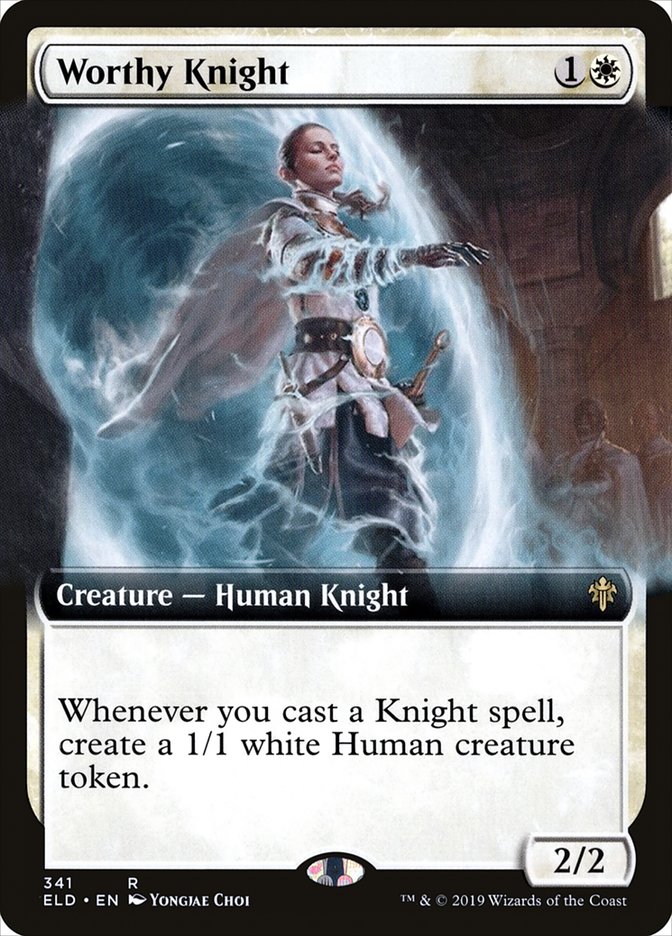 Worthy Knight (Extended Art) [Throne of Eldraine] | Rock City Comics