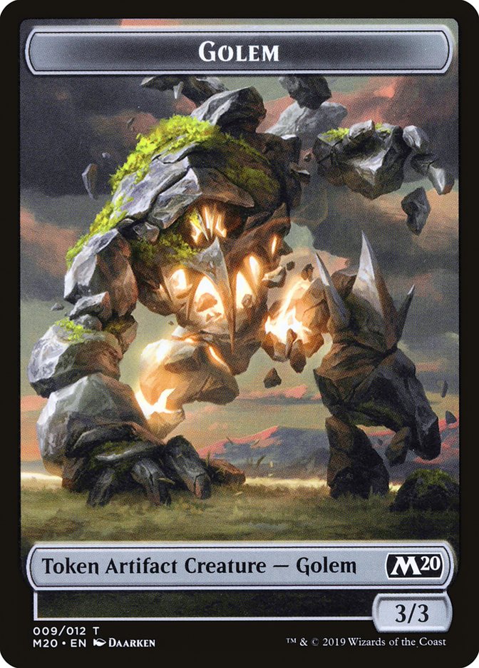 Golem Token [Core Set 2020 Tokens] | Rock City Comics
