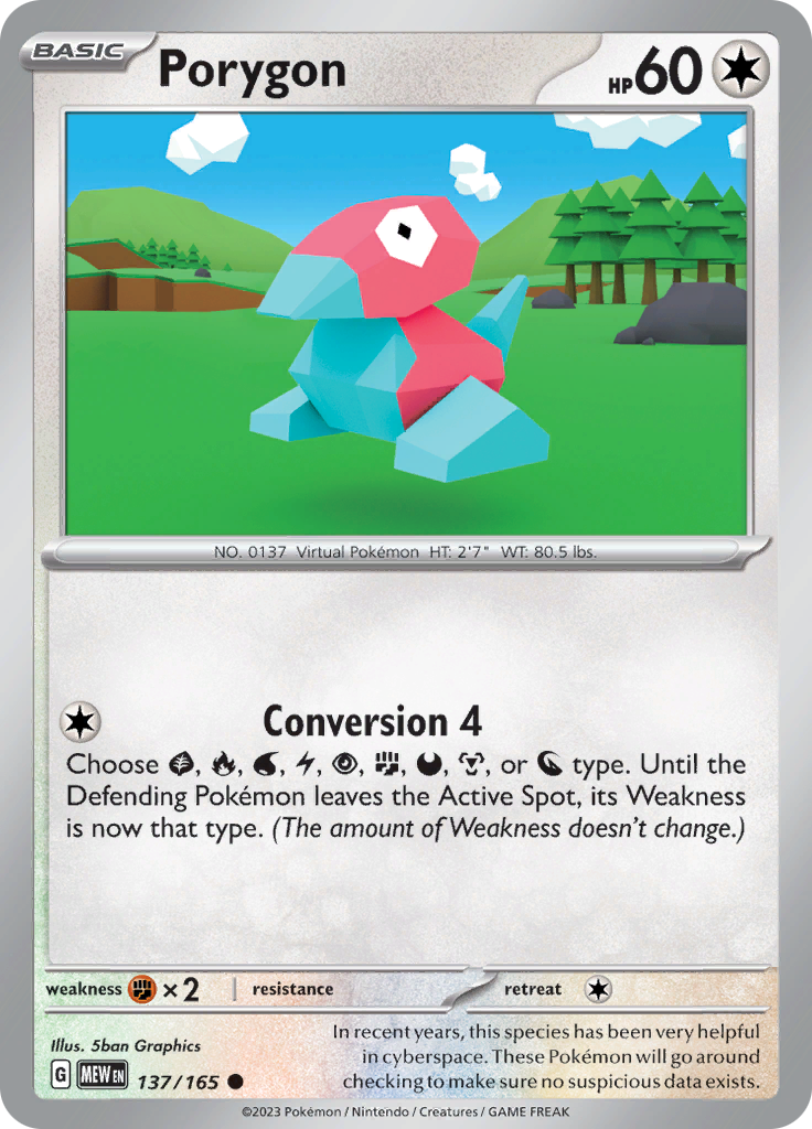 Porygon (137/165) [Scarlet & Violet: 151] | Rock City Comics