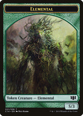Elemental // Beast (019/036) Double-Sided Token [Commander 2014 Tokens] | Rock City Comics