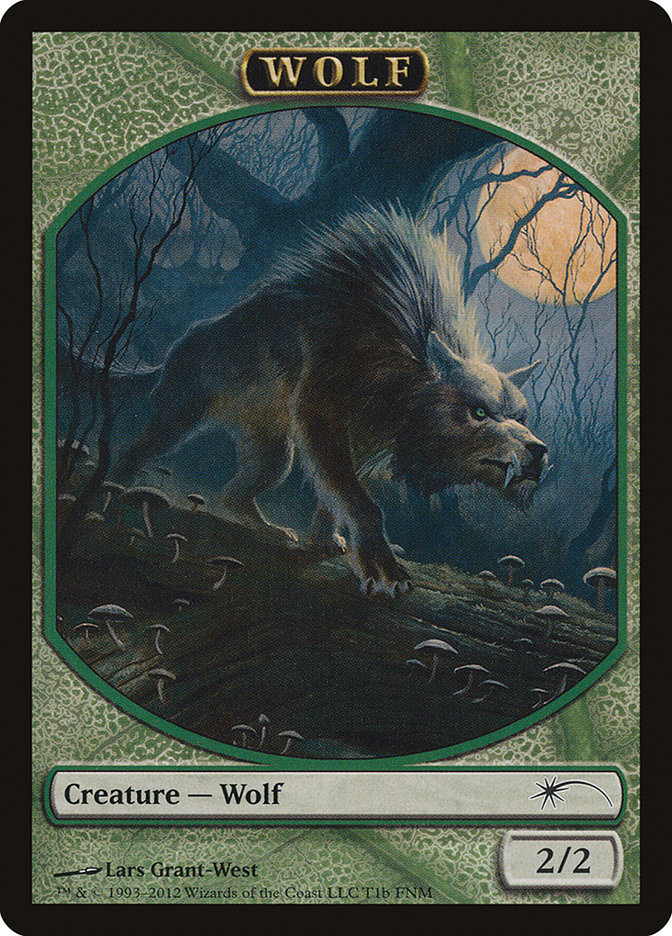 Human // Wolf Double-Sided Token [Friday Night Magic 2012] | Rock City Comics