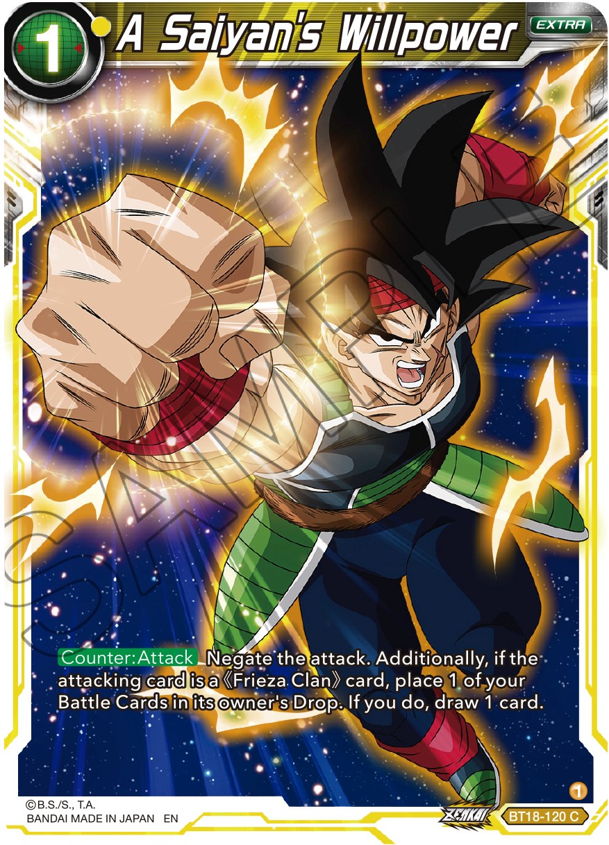 A Saiyan's Willpower (BT18-120) [Dawn of the Z-Legends] | Rock City Comics