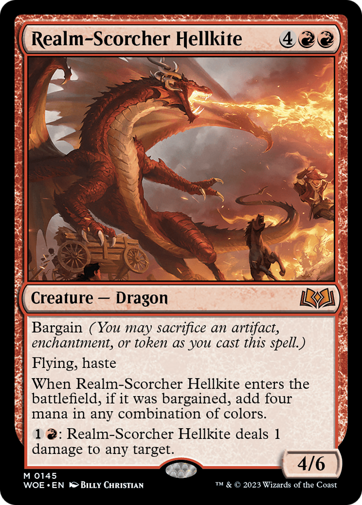 Realm-Scorcher Hellkite [Wilds of Eldraine] | Rock City Comics