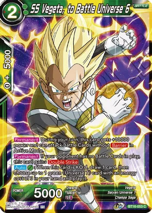 SS Vegeta, to Battle Universe 6 (BT16-053) [Realm of the Gods] | Rock City Comics