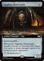 Giggling Skitterspike (Extended Art) [Duskmourn: House of Horror Commander] | Rock City Comics