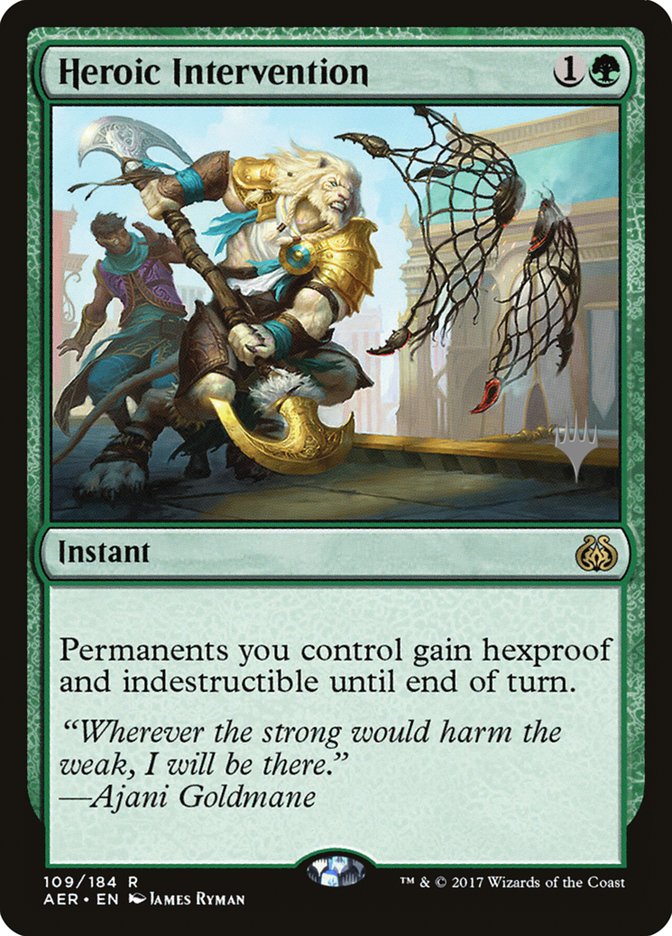 Heroic Intervention (Promo Pack) [Aether Revolt Promos] | Rock City Comics