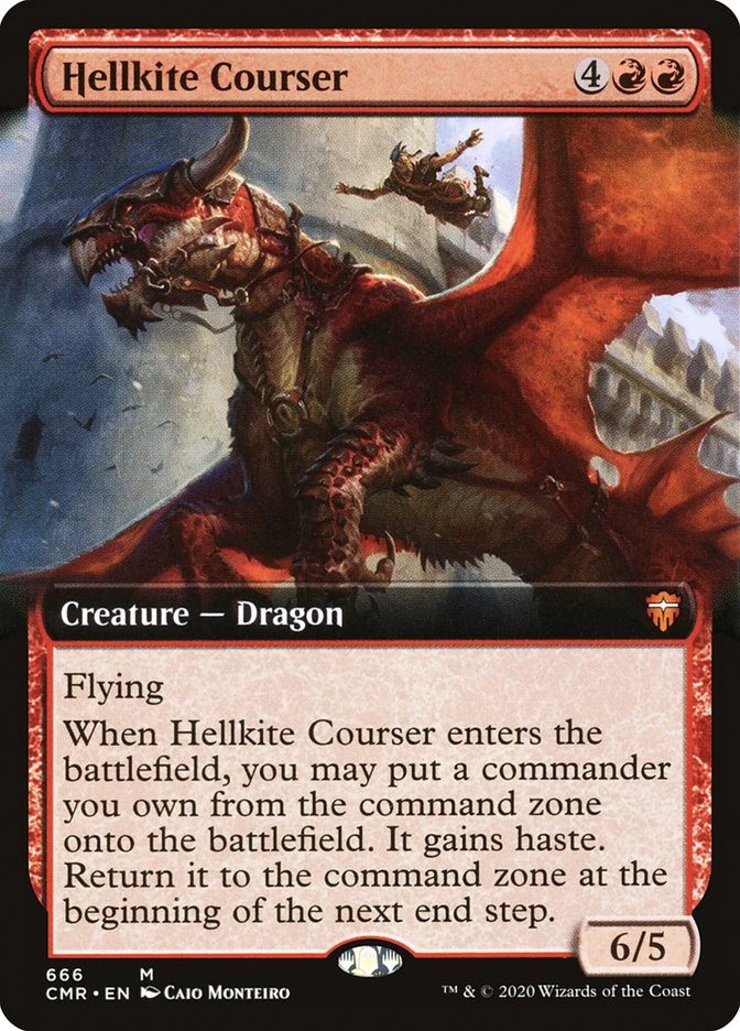 Hellkite Courser (Extended Art) [Commander Legends] | Rock City Comics
