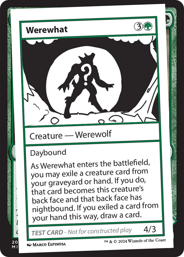 Werewhat [Mystery Booster 2 Playtest Cards] | Rock City Comics