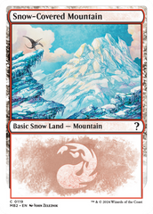 Snow-Covered Mountain (White Border) [Mystery Booster 2] | Rock City Comics