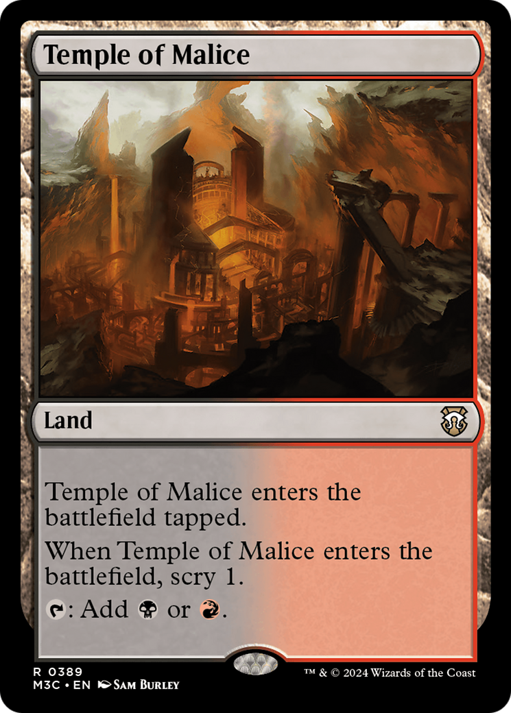 Temple of Malice (Ripple Foil) [Modern Horizons 3 Commander] | Rock City Comics