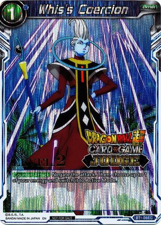 Whis's Coercion (Level 2) (BT1-055) [Judge Promotion Cards] | Rock City Comics