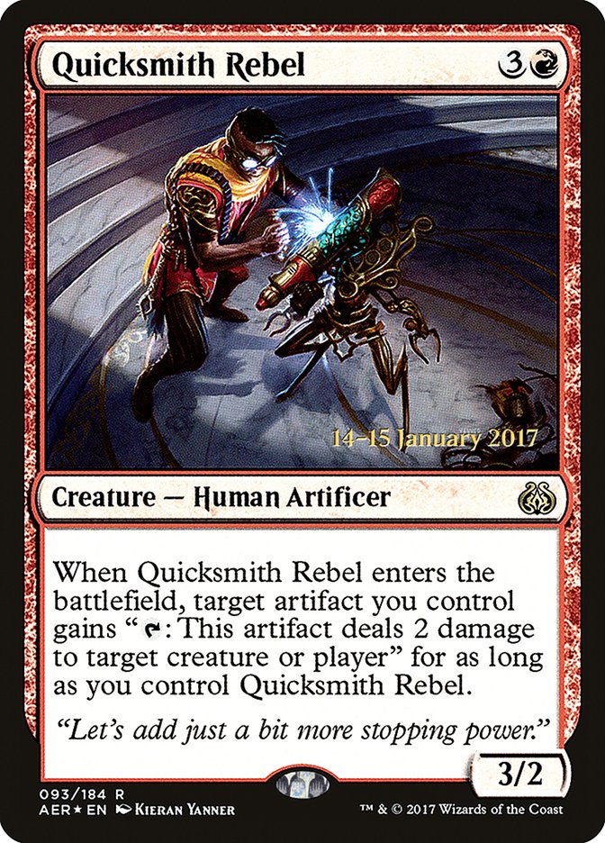 Quicksmith Rebel [Aether Revolt Prerelease Promos] | Rock City Comics
