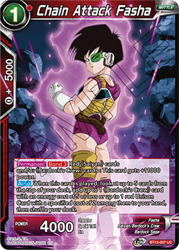 Chain Attack Fasha (Uncommon) (BT13-007) [Supreme Rivalry] | Rock City Comics