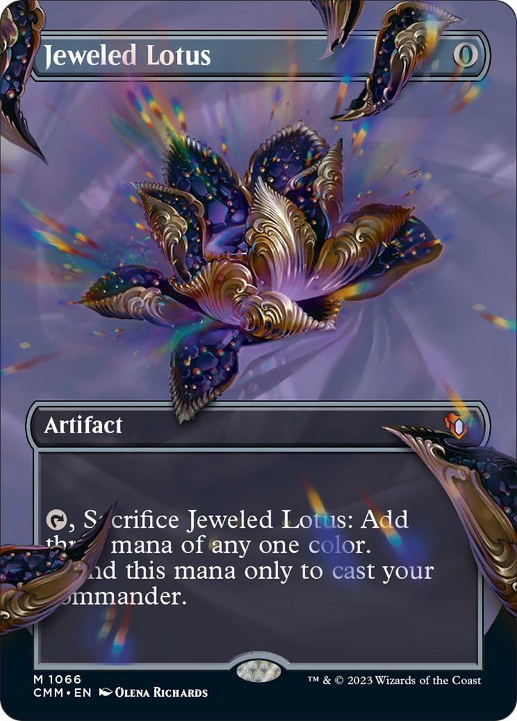 Jeweled Lotus (Borderless Textured Foil Frame Break) [Commander Masters] | Rock City Comics