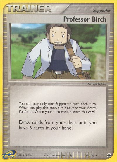 Professor Birch (89/109) [EX: Ruby & Sapphire] | Rock City Comics