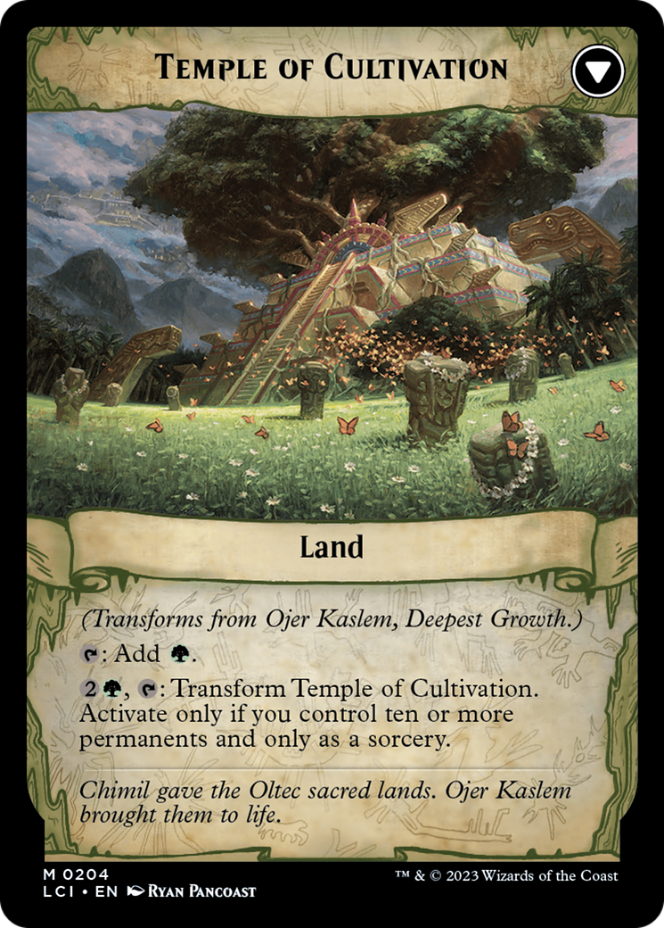 Ojer Kaslem, Deepest Growth // Temple of Cultivation [The Lost Caverns of Ixalan Prerelease Cards] | Rock City Comics