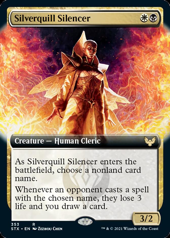 Silverquill Silencer (Extended Art) [Strixhaven: School of Mages] | Rock City Comics