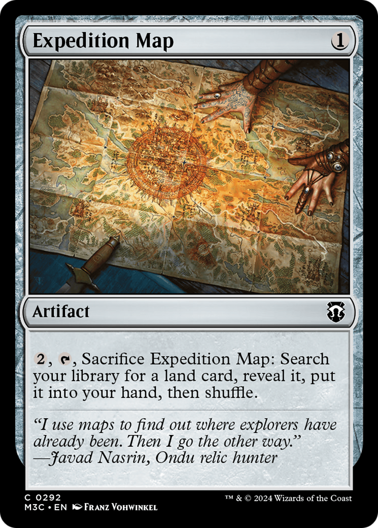 Expedition Map (Ripple Foil) [Modern Horizons 3 Commander] | Rock City Comics