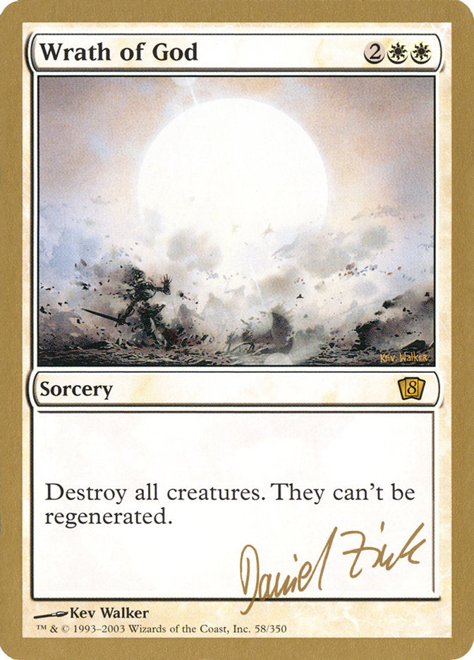 Wrath of God (Daniel Zink) [World Championship Decks 2003] | Rock City Comics