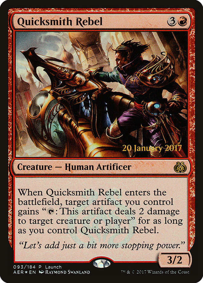 Quicksmith Rebel (Launch) [Aether Revolt Promos] | Rock City Comics