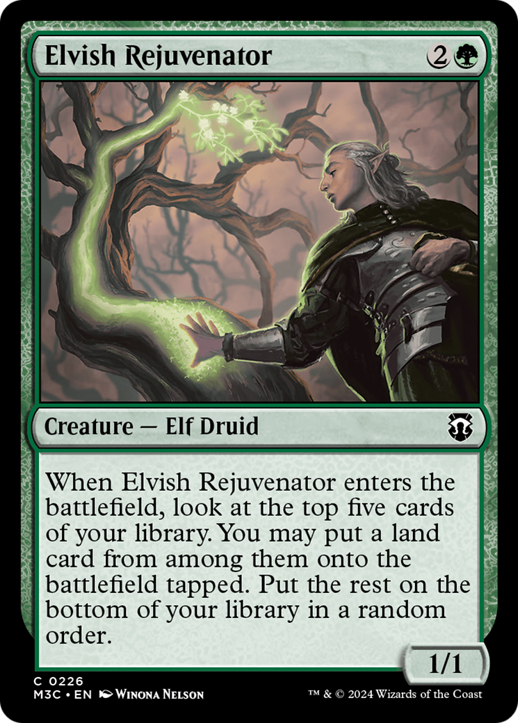 Elvish Rejuvenator (Ripple Foil) [Modern Horizons 3 Commander] | Rock City Comics