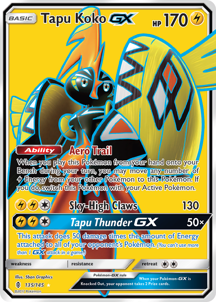 Tapu Koko GX (135/145) [Sun & Moon: Guardians Rising] | Rock City Comics