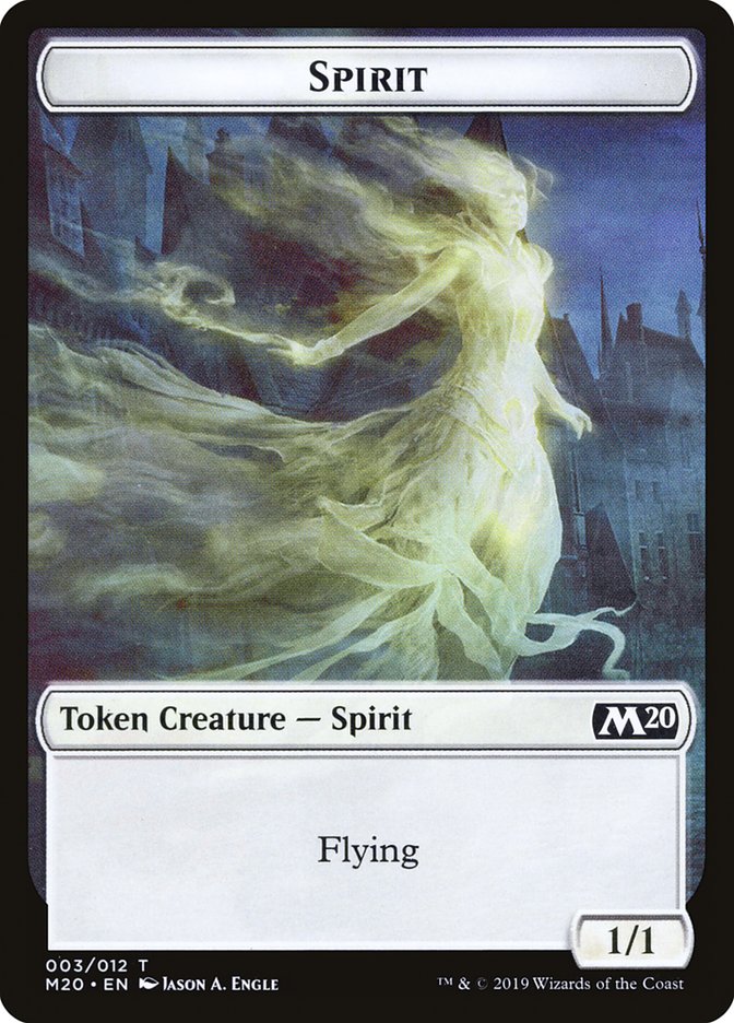 Spirit Token [Core Set 2020 Tokens] | Rock City Comics