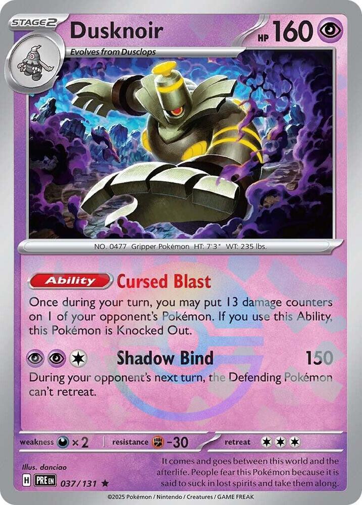 Dusknoir (037/131) (Poke Ball Pattern) [Scarlet & Violet: Prismatic Evolutions] | Rock City Comics