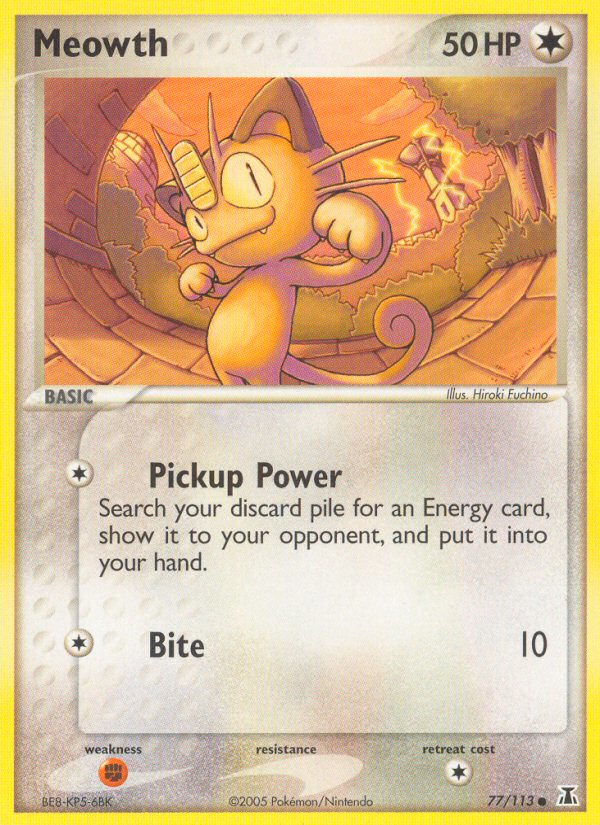 Meowth (77/113) [EX: Delta Species] | Rock City Comics