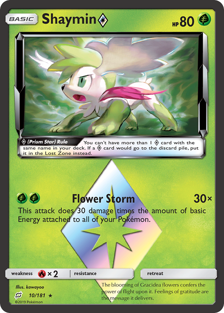 Shaymin (10/181) (Prism Star) [Sun & Moon: Team Up] | Rock City Comics