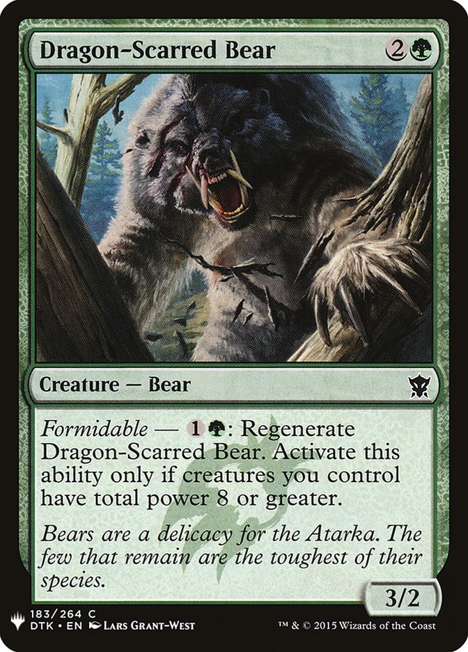 Dragon-Scarred Bear [Mystery Booster] | Rock City Comics