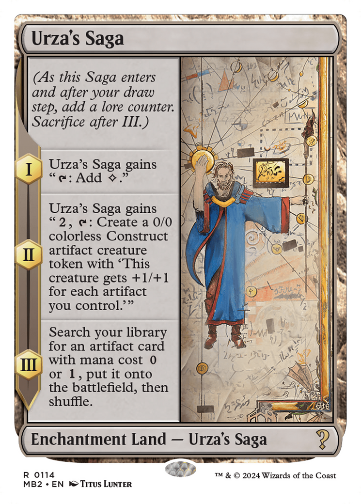 Urza's Saga (White Border) [Mystery Booster 2] | Rock City Comics