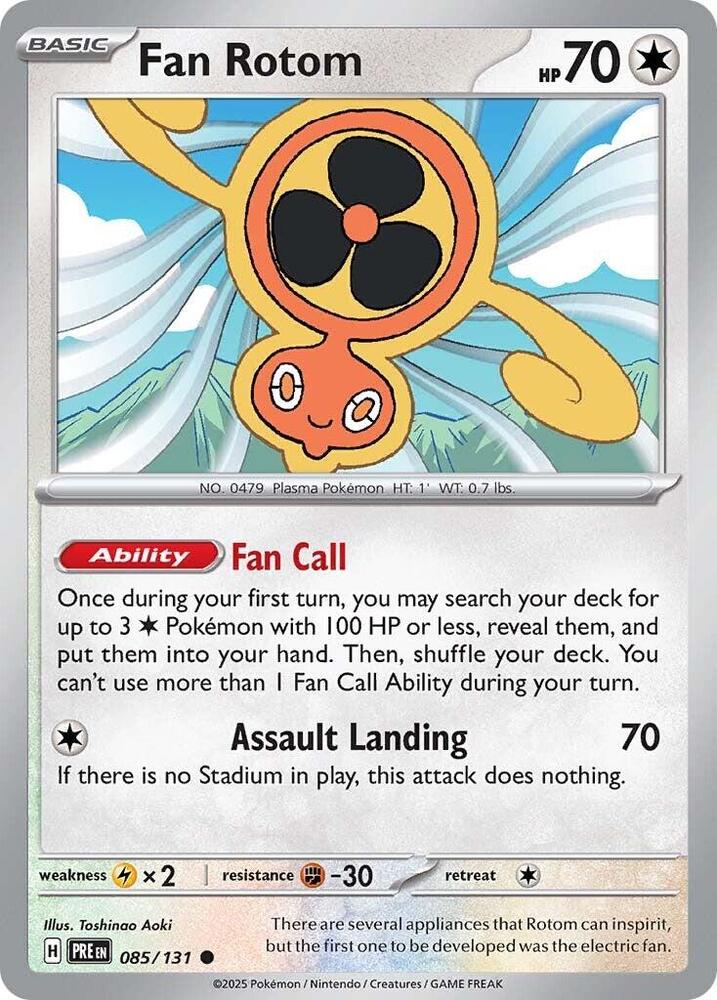 Fan Rotom (085/131) [Scarlet & Violet: Prismatic Evolutions] | Rock City Comics