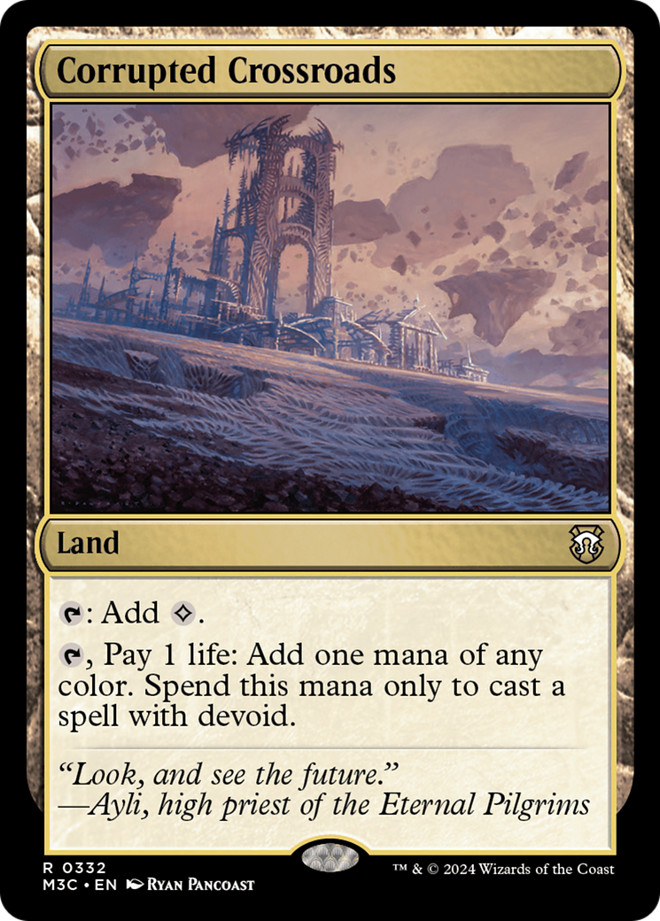 Corrupted Crossroads (Ripple Foil) [Modern Horizons 3 Commander] | Rock City Comics