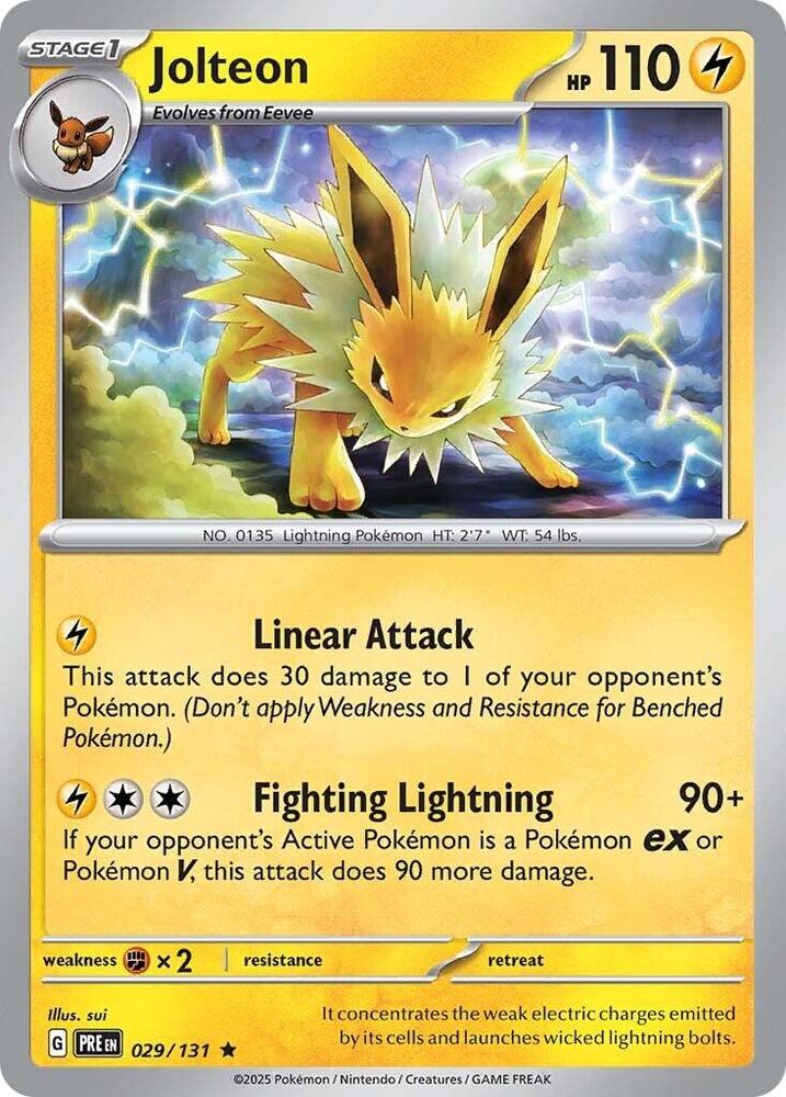 Jolteon (029/131) [Scarlet & Violet: Prismatic Evolutions] | Rock City Comics