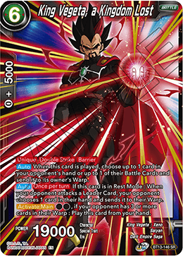 King Vegeta, a Kingdom Lost (BT13-146) [Supreme Rivalry] | Rock City Comics