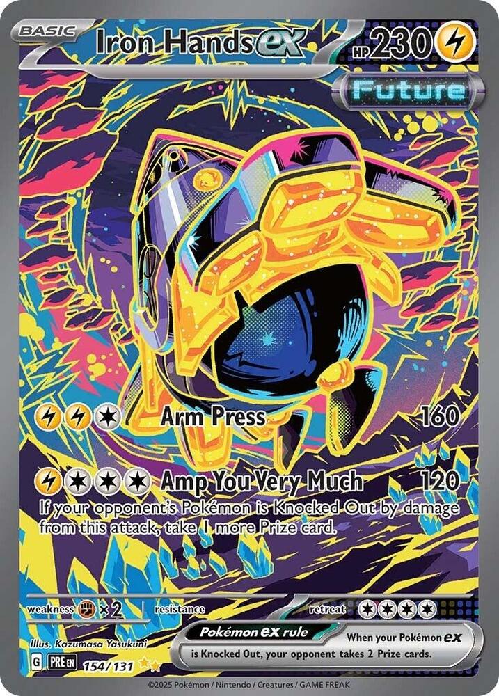 Iron Hands ex (154/131) [Scarlet & Violet: Prismatic Evolutions] | Rock City Comics