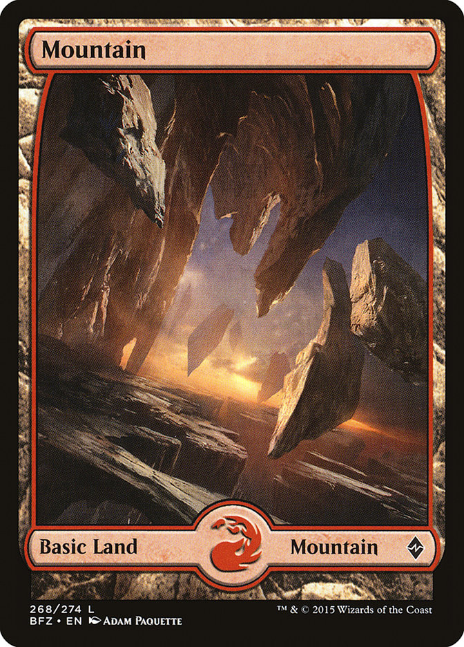 Mountain (268) (Full Art) [Battle for Zendikar] | Rock City Comics