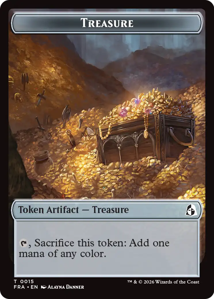 Angel (0003) // Treasure Double-Sided Token [Reality Fracture Tokens] | Rock City Comics