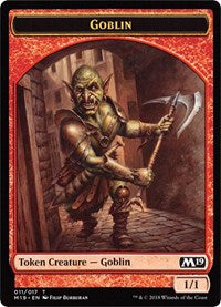 Goblin // Thopter Double-Sided Token (Game Night) [Core Set 2019 Tokens] | Rock City Comics