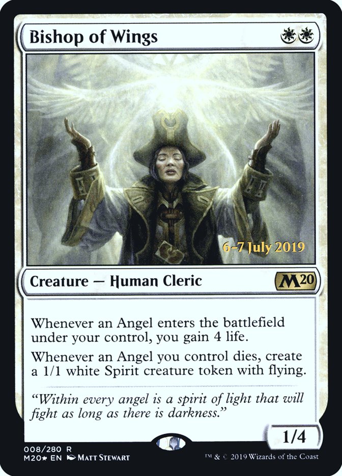 Bishop of Wings [Core Set 2020 Prerelease Promos] | Rock City Comics