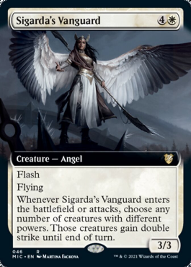 Sigarda's Vanguard (Extended Art) [Innistrad: Midnight Hunt Commander] | Rock City Comics