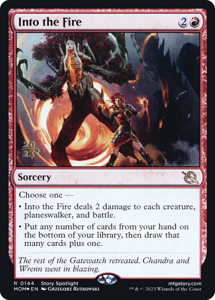Into the Fire [March of the Machine Prerelease Promos] | Rock City Comics