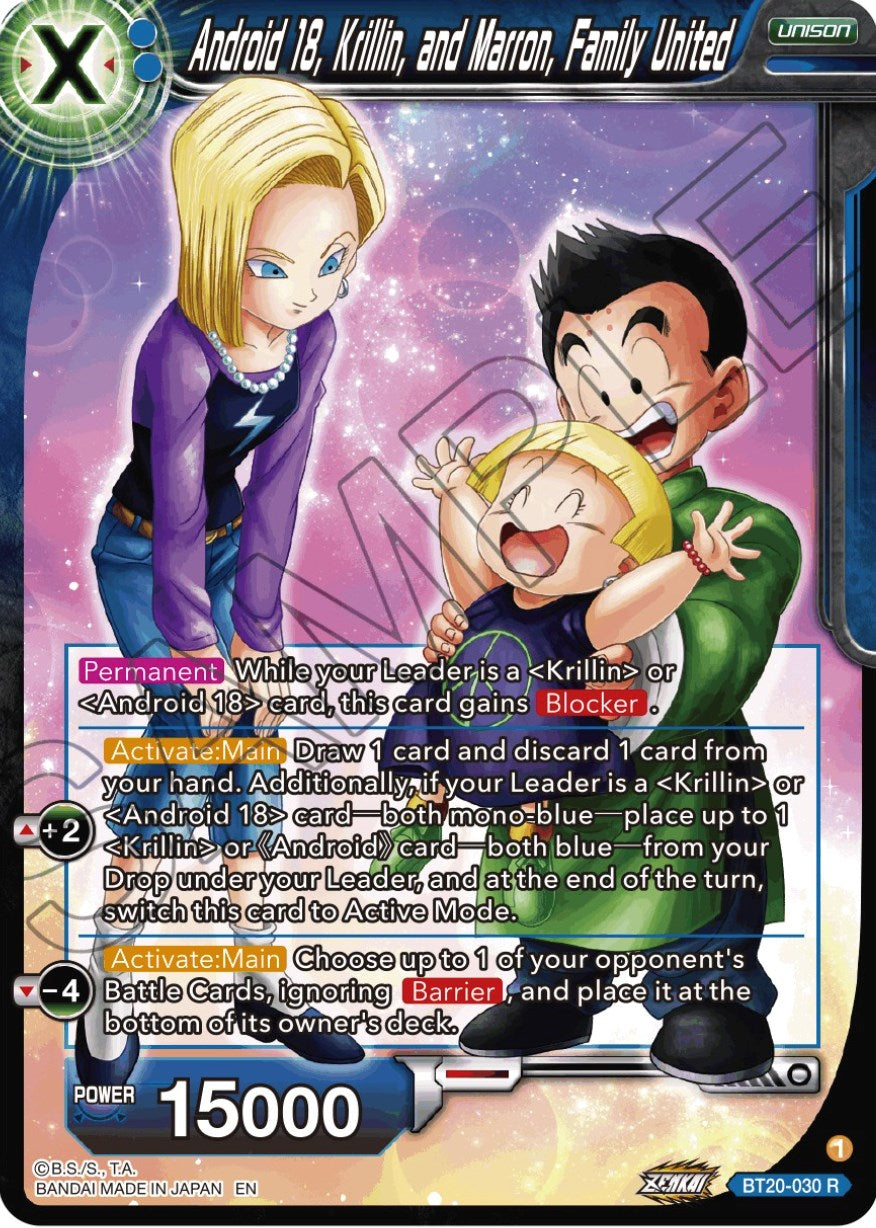 Android 18, Krillin, and Maron, Family United (BT20-030) [Power Absorbed] | Rock City Comics
